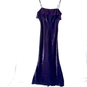 Iridescent Purple Ruffle Gown💜